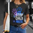 Stop Child Abuse 児童虐待をやめなさい Tシャツ 彼女への贈り物