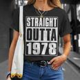 Straight Outta 1978 Womenintage 1978 Birth Of Birthday Tシャツ 彼女への贈り物