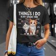 Things I Do In Mypare Time Cat Lover Men Tシャツ 彼女への贈り物