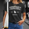 Thunderbolt Georgia Ga ヴィンテージ アスレチック スポーツデザイン Tシャツ 彼女への贈り物