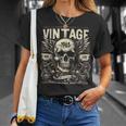 Vintage 1965 Né En 1965 Anniversaire Crâne Motard Moto T-Shirt Cadeaux pour elle
