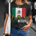 Viva Mexico ソンブレロ インディペンデンス メキシコ 国旗 メキシコ 長袖tシャツ Tシャツ 彼女への贈り物