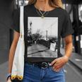 Yokohama Yamashita Pier 1966年3月 モノクローム写真 Tシャツ 彼女への贈り物