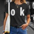 「Ok」面白い デザイン 語録 ネタ おもしろ 漢字 Ok Tシャツ 彼女への贈り物