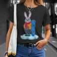 うさぎ スノーボーダー スノーボード スポーツ Tシャツ 彼女への贈り物