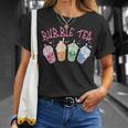 かわいいシャボン玉 ティーカップ 愛らしい集合 シャボン玉 Tシャツ 彼女への贈り物