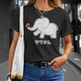 ぞうさん 象（りんご うれしいな I タイプ）【どうぶつフレンズ】面白 動物 イラスト Tシャツ 彼女への贈り物