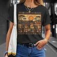 アフリカカバファミリー 部族 ケンテ柄 サファリ ガーナ Tシャツ 彼女への贈り物