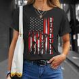 アメリカン ピットブル・テリア国旗 面白い犬 お父さん お母さん ギフト Tシャツ 彼女への贈り物