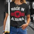 アルバニア アルバニア国旗 長袖tシャツ Tシャツ 彼女への贈り物
