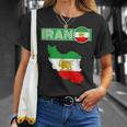 イランライオン太陽旗、イラン地図、イラン、イランの旗、イランの旗。 Tシャツ 彼女への贈り物