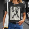 ウィペット イラスト 犬 面白い アート スケッチ Tシャツ 彼女への贈り物
