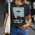 エイリアンufoアパレル「I Want To Believe」 長袖tシャツ Tシャツ 彼女への贈り物