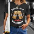 オクトーバーフェスト ビールとグリル ソーセージ Tシャツ 彼女への贈り物