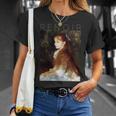オーギュストルノワール-マドモアゼルダンヴェルの肖像 長袖tシャツ Tシャツ 彼女への贈り物
