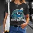 カササギ 鳥 動物 翼 バードウォッチング バーダー アウトドア 野鳥観察 Tシャツ 彼女への贈り物