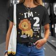 キッズ 2歳の誕生日 ライオン 2歳 男の子 女の子 Tシャツ 彼女への贈り物