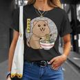 クオッカ、ラーメンを食べるクオッカ、クオッカカワイイ、クオッカ Tシャツ 彼女への贈り物