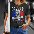 コルマール フランス国旗 Gps座標 コルマール Tシャツ 彼女への贈り物
