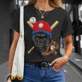 ゴリラ野球 ゴリララバーズ 野球選手 Tシャツ 彼女への贈り物