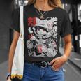 サイバーパンク 宇宙 猫ラーメン 日本のストリートウェア Tシャツ 彼女への贈り物