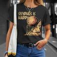 シーシュポス・イズ・ハッピー面白いギリシャ神話ミーム哲学 Tシャツ 彼女への贈り物