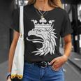 スカニア スウェーデン コート・オブ・アームズ フラッグ グリフィン Tシャツ 彼女への贈り物