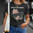 スケートボード猫sk8スケートボードで保存 Tシャツ 彼女への贈り物