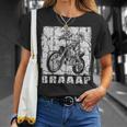 ダートバイク用ブラップデザイン モトクロス ダートバイク Tシャツ 彼女への贈り物