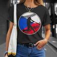 チェコ国旗 野球ヒッター チェコ国旗 Tシャツ 彼女への贈り物