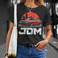 ディストレス Jdm レジェンド ドリフト レース レッドカー 東京スカイライン ギフト 長袖tシャツ Tシャツ 彼女への贈り物