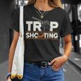 トラップ射撃 ピジョン ショットガン からのプル トラップ クレー射撃 Tシャツ 彼女への贈り物