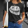 トロール フェイス ミーム ファニー ダンク ミーム トロールフェイス Tシャツ 彼女への贈り物