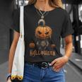 ハロウィン不気味なパンプキンシャツ Tシャツ 彼女への贈り物