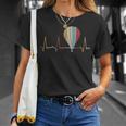 ハートビート熱気球 Tシャツ 彼女への贈り物