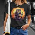 バイカー エキゾチック ショートヘア 猫 乗馬 オートバイ Tシャツ 彼女への贈り物