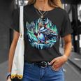 バイキング ペンギン ヘルメット 斧 ポーラーライト Tシャツ 彼女への贈り物