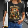 バイクでコーヒーを飲むチワワ Digor Tシャツ 彼女への贈り物