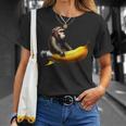 バナナロケットの宇宙飛行士猿 Tシャツ 彼女への贈り物