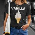バニラ アイスクリーム コーン ジェラート スイートデザート 冷凍食品 Tシャツ 彼女への贈り物