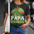 メンズ パパサウルス 恐竜 パパザウルス 父 誕生 誕生日 Tシャツ 彼女への贈り物