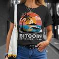 ビットコイン退職プラン Btc暗号取引 暗号通貨 Tシャツ 彼女への贈り物