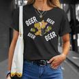 ビールヨークシャーテリア犬 Tシャツ 彼女への贈り物