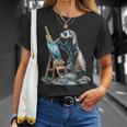 フェレット 自然 絵画 動物 モチーフ アートワーク フェレット Tシャツ 彼女への贈り物