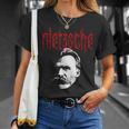 フリードリヒ・ニーチェ-金属の哲学者の設計 Tシャツ 彼女への贈り物