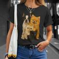 フレンチブルドッグ ポメラニアン エキゾチック ショートヘア マンチキン 猫 Tシャツ 彼女への贈り物