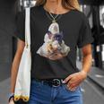 フレンチブルドッグ 犬 アイスクリームを食べる犬 面白い かわいい Tシャツ 彼女への贈り物