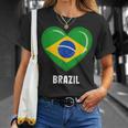 ブラジル国旗シャツ Tシャツ 彼女への贈り物