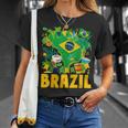 ブラジル国旗衣装のアイデア ブラジル&ブラジルの国旗 Tシャツ 彼女への贈り物