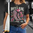 ブーツ Its Bling Cowgirl Thing Countryintage Western Tシャツ 彼女への贈り物
